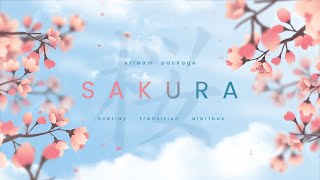 Sakura  — Twitch Overlay and Alerts Stream Package for OBS