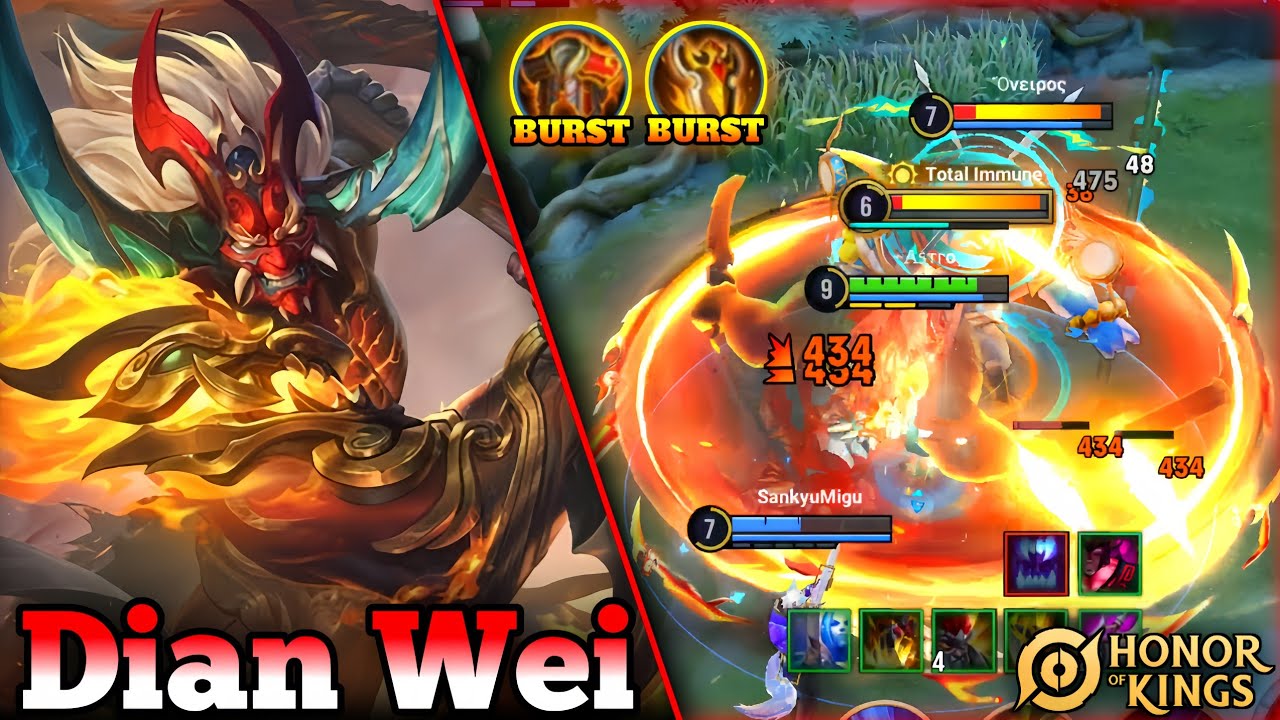 Dian Wei META BUILD 2025! Destroy Enemies with This Insane Setup!! - Gameplay | Honor of Kings