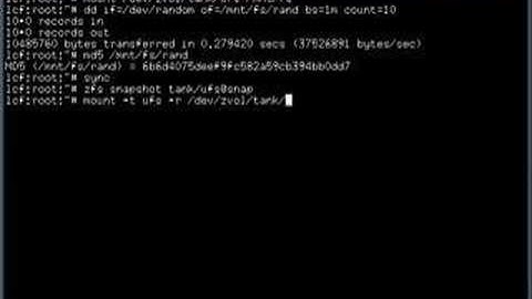 FreeBSD/ZFS - UFS on ZVOL example