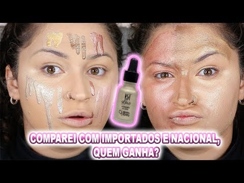 TESTANDO OS ILUMINADORES LÍQUIDOS BRUNA TAVARES - #FuncionaOuDecepciona?