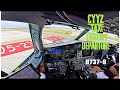 B737 max turbulent departure out of toronto  full atc 