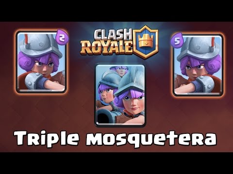 ¡¡TRIPLE MOSQUETERA!! El mazo más arriesgado del juego | Arena 7 | Clash Royale