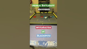 WitchDoctor vs Blacksmith … Hammered ..   #hexbugbattlebots #hexbugvideos #battlebots