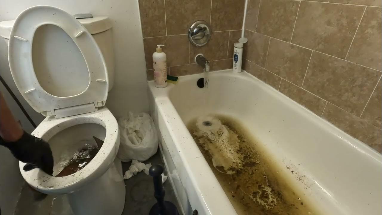 TOILET AND TUB BACKUP 1 YouTube