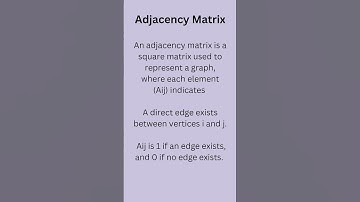 Adjacency matrix