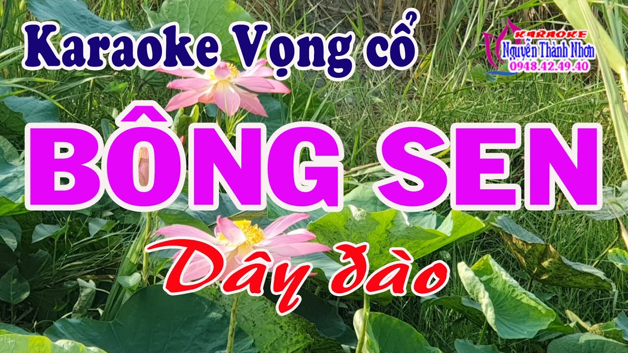 Karaoke vọng cổ BÔNG SEN - DÂY ĐÀO [ Ns Thanh Nga ]