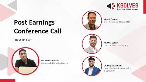 Ksolves India Ltd - Q2 & H1FY26 Post Earnings Conference Call 