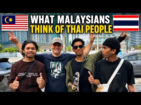What do Malaysians think of Thai People! #streetinterview #malaysia #thailand 🇲🇾🇹🇭