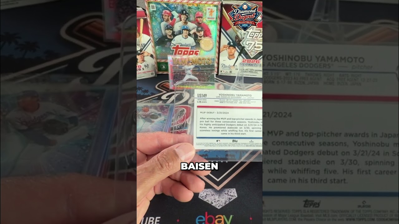 Yamamoto Rookie Card Debut: Unboxing The Future Dodger Star