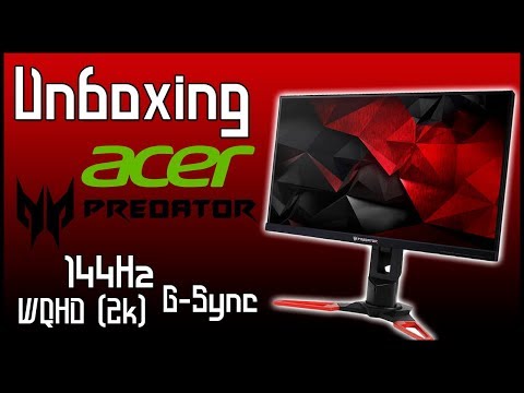 🎥 Unboxing: Monitor Gamer | Acer Predator XB241YU 144hz WQHD G-Sync [PT-BR]