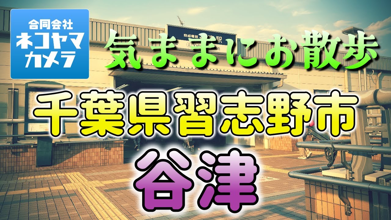 【千葉散歩#22】京成線「谷津駅」周辺を歩いたよ！駅前のエモい商店街「谷津遊路商店街 」　昭和レトロ　千葉県習志野市　#千葉県 #習志野市 #谷津駅