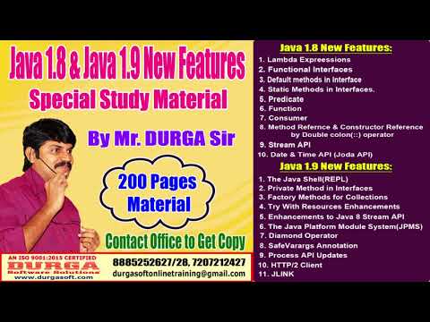 DURGA Sir Java 8 & Java 9 Study Material