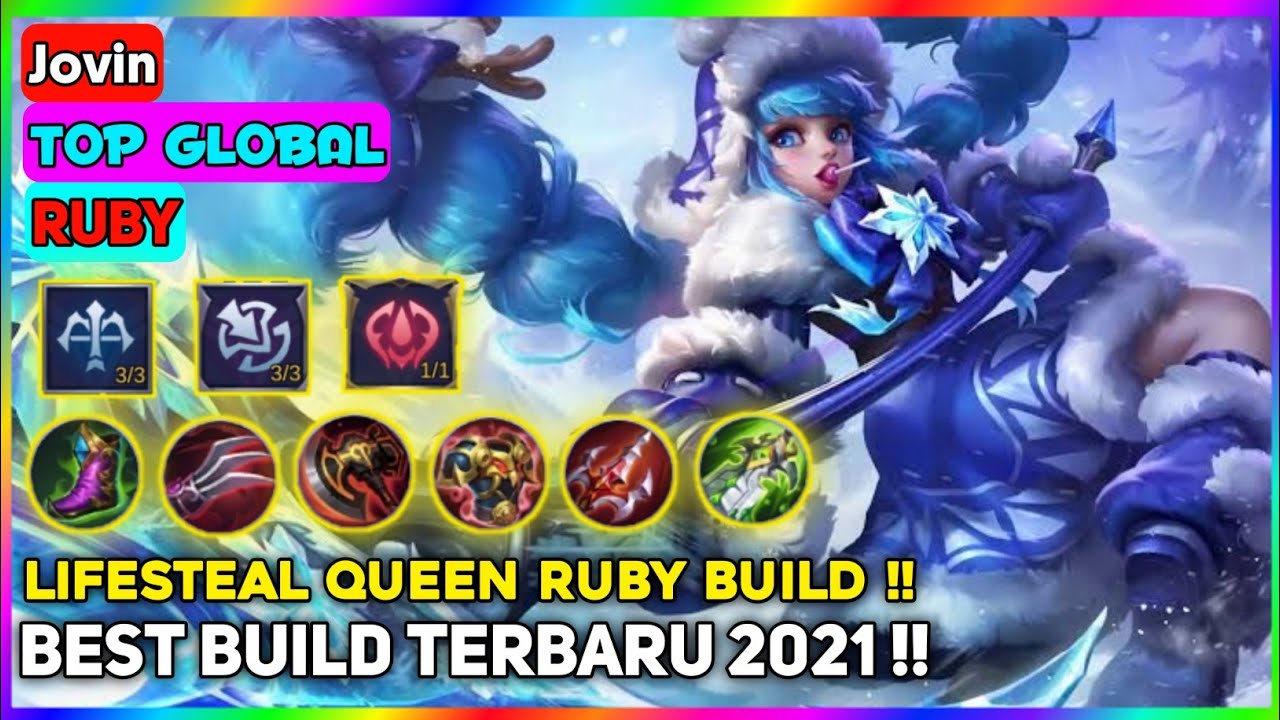 Lifesteal Queen Ruby Build | Build Ruby Tersakit Top 1 Global By Jovan ~ MLBB