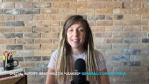 Special Report: *Leaked* Audio of Brad Wilcox 😖