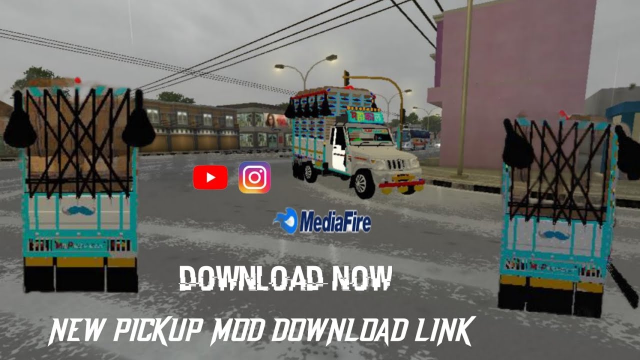 🔴New Pickup Mod Download Link 🚚 | Indian Truck Simulator | MediaFire Link 😍🟢