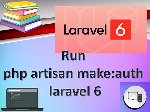 How to Run php artisan make auth Laravel 6 | Azubodha Engineering