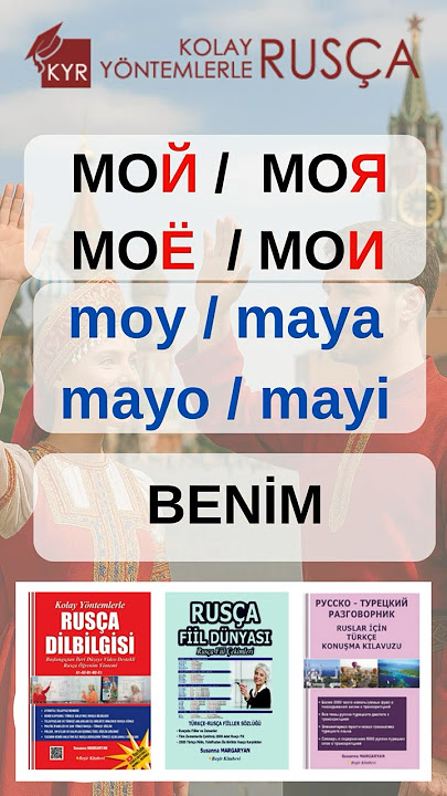 Sahiplik zamirleri. Rusça öğreniyorum.  #rusçakelimeler #rusçapratik  #ruscadersleri #rusçazamirler
