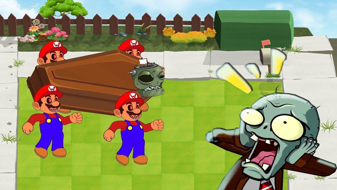Plants Vs Zombies GW Animation Episode 57 Mario Lift Coffin Zombie vs