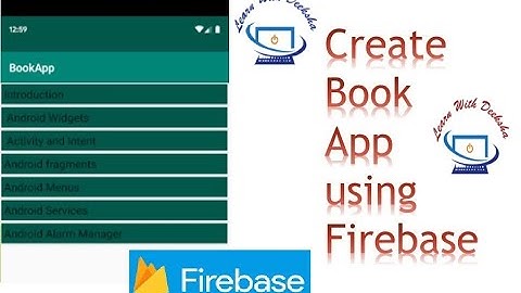How to create Book App using Firebase in Android Studio | Android App Development (Java)