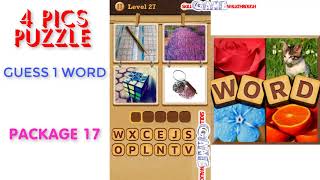 4 Pics Puzzle: Guess 1 Word | Package 17 | Level 1 - 50 | All Answers | Walkthrough screenshot 4