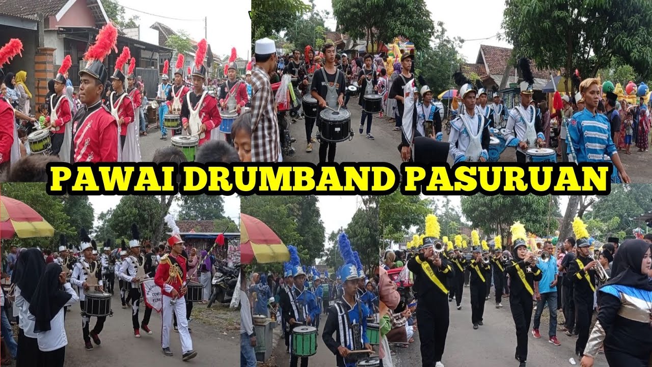 Kirab 6 drumband pasuruan bersatu
