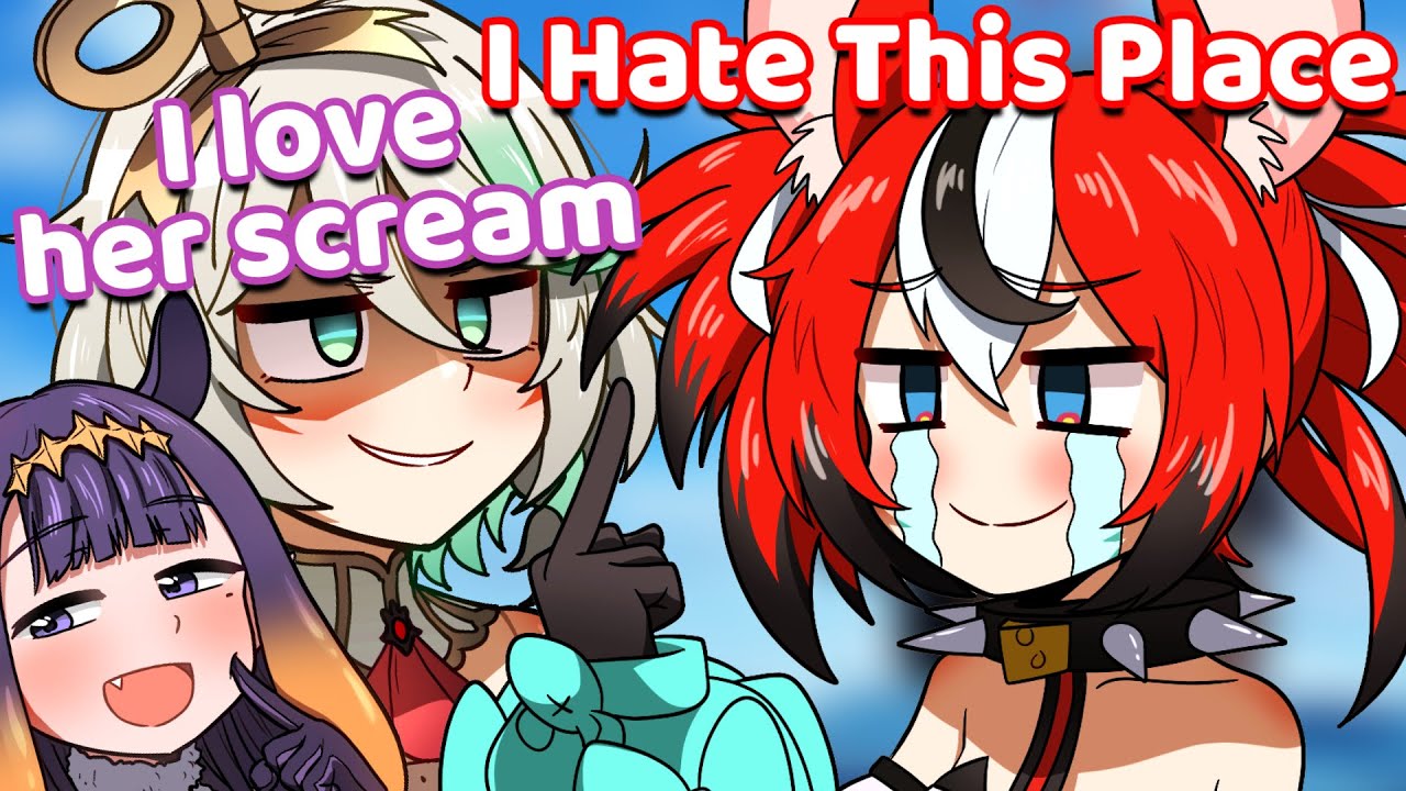 Ina and Cecilia Can't Stop Bullying Bae During this Haunted House Trip (Hololive)