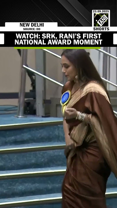 MOMENT: When Co-stars Shah Rukh Khan, Rani Mukerji receive first national award from Prez Murmu