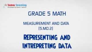 5.MD.2- Understanding Representing and Interpreting Data(Grade5 Math) | www.lumoslearning.com