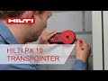 Howto hilti px 10 transpointer