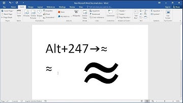 How to type Almost equal to symbol in Word: Insert  Approximate symbol (≈) in Word