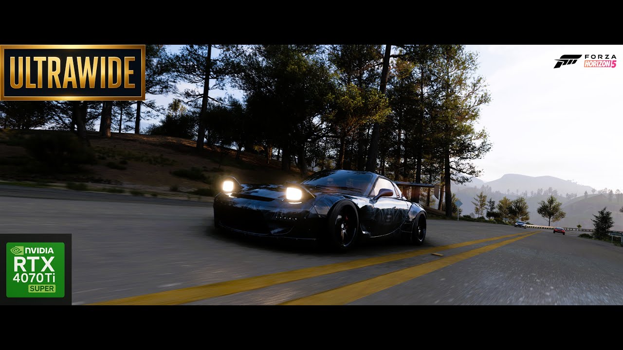 Mazda RX7 1997 - Forza Horizon 5 - Moza CS V2P Wheel Gameplay - Ultrawide