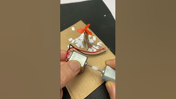 Dc motor fan project #dcmotor #dcmotorfan #dcmotorproject #tech #scienceproject #shorts #diy