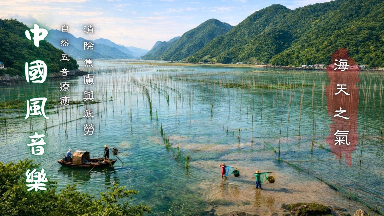 自然五音療癒｜海天之氣・安神養心・消除焦慮與疲勞｜深度放鬆助眠音樂・身心靈淨化 Asian Relaxing Music｜Zen Nature Healing