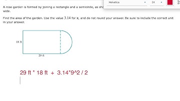 Area involving rectangles and circles