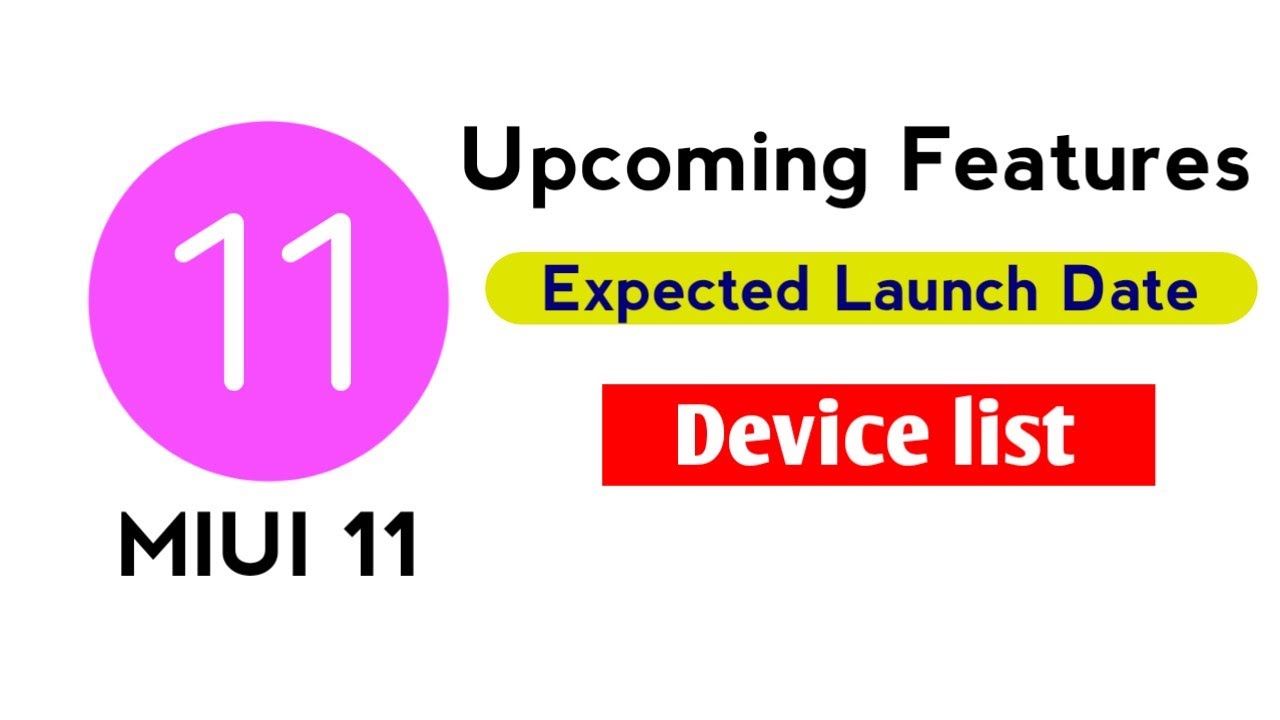 MIUI 11 Upcoming Features,  MIUI 11 Upcoming 15 New Features - New UI and Device List