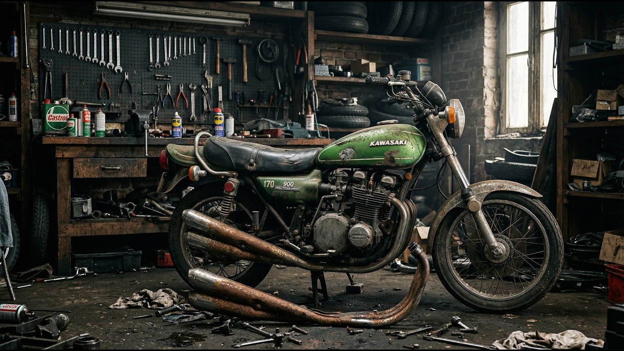 Kawasaki Z1 900(1972) Full Restoration From Rust to New|Abandoned to Fully Restored
