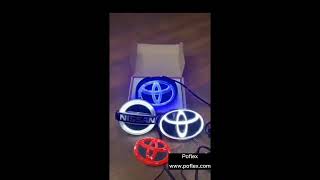 Emblem RGB LED Logo Light Chase Flow Pattern w/RF Remote dynamic logo badge light Tail Logo Light