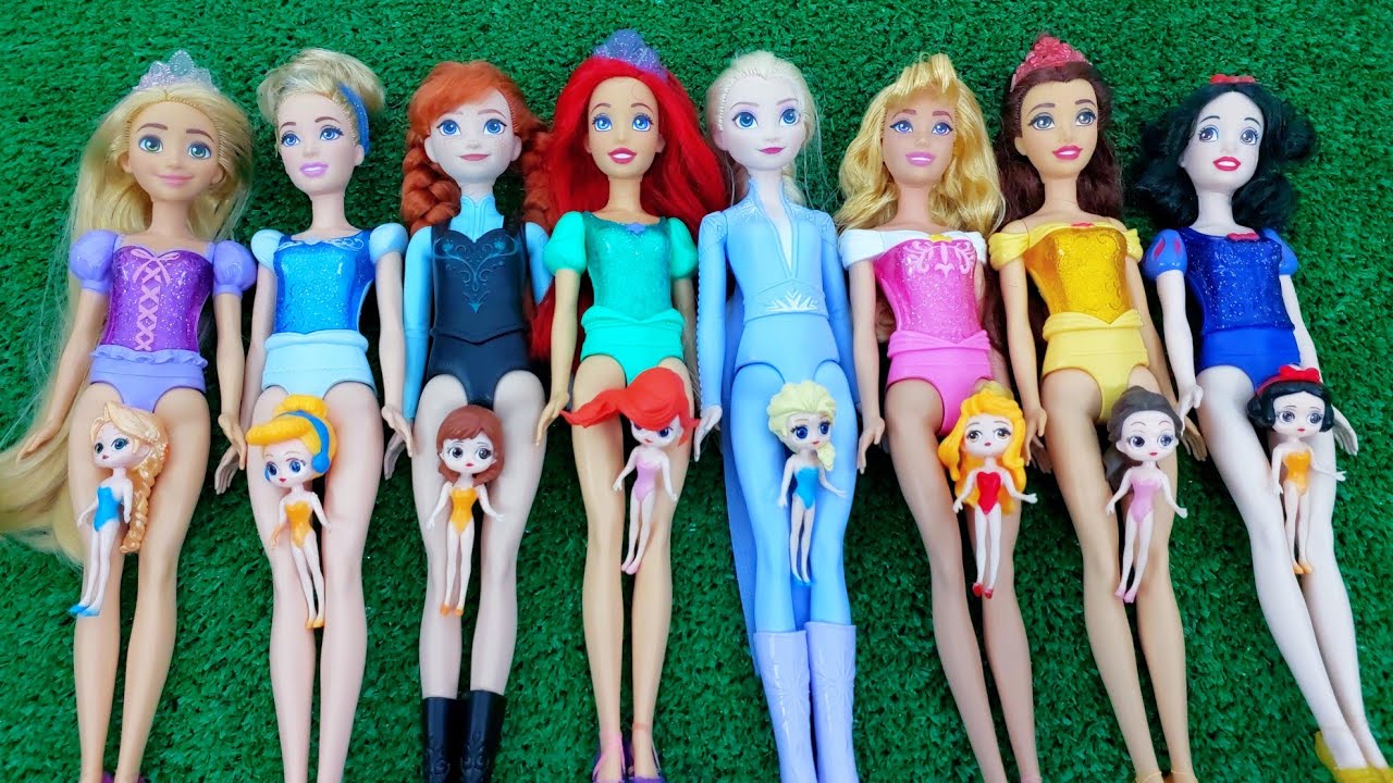 Disney Princess Doll Makeover ~ DIY Miniature Ideas for MATTEL - Wig, Dress, Faceup, and More! DIY
