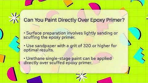 Can You Paint Directly Over Epoxy Primer? - Car Collector Enthusiasts