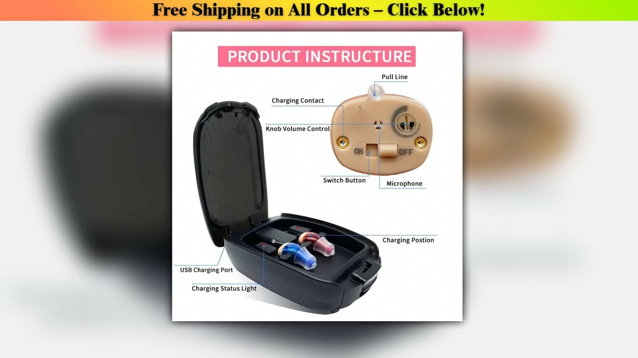 Invisible Digital Hearing Aid Micro In-ear Rechargeable Sound Amplifier Accessories For The