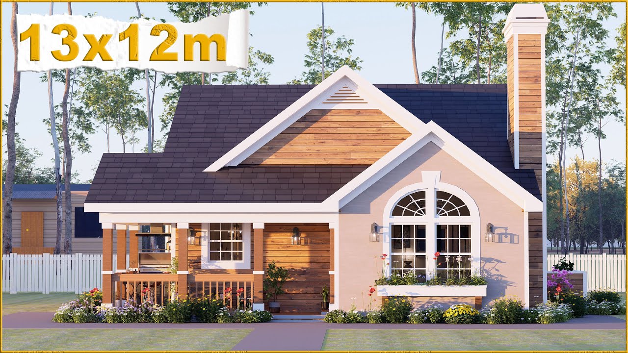 41x40 ft Most Charming Cottage With A Wrap Around Porch & Grill Under Porch | 2 Bedroom Cottage