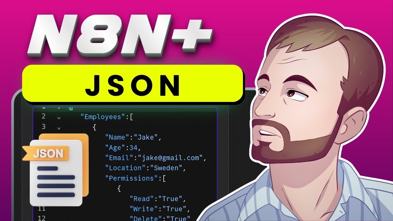 Master JSON Basics in n8n tutorial thumbnail