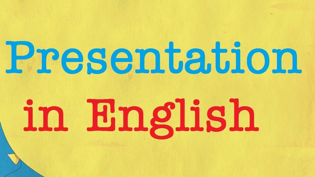 presentation english school