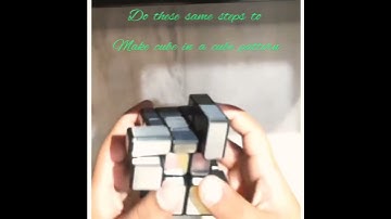 CUBE IN CUBE PATTERN ON MIRROR CUBE .#cubesolving #patterns #MIRRORCUBE