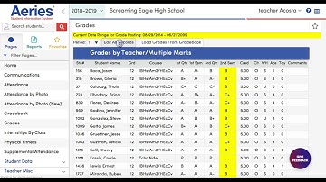 Aeries Upload Grades from Gradebook