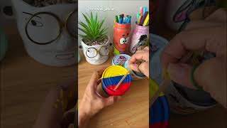 Reutiliza tus latas no las botes, te dejo esta linda idea para esta época de futbol #manualidades