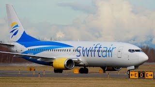 SwiftAir 737-400 Landing KBLI / N420US