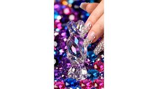 Glitter Glass Candy Explosion ✨💜 So Satisfying!