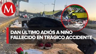 Despiden a Rodrigo, víctima de accidente vial en Ecatepec