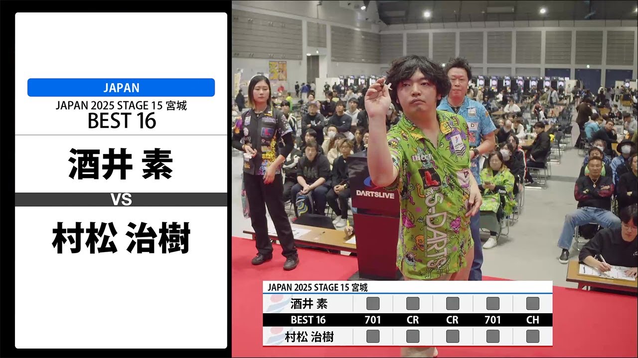 酒井 素 VS 村松 治樹】JAPAN 2025 STAGE15 宮城 BEST16 - YouTube